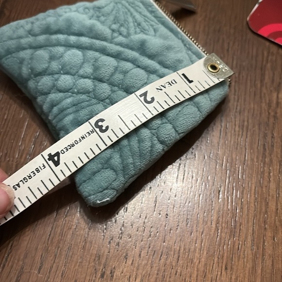 Quilted Blue Velvet Coin Purse and Card holder - Picture 8 of 8